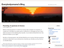 Tablet Screenshot of everybodysmama.wordpress.com