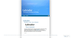 Desktop Screenshot of ellabrador.wordpress.com