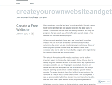 Tablet Screenshot of createyourownwebsiteandgetfreetraffic.wordpress.com