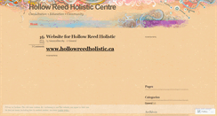 Desktop Screenshot of hollowreedholistic.wordpress.com