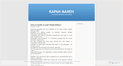 Desktop Screenshot of kapanmaneh.wordpress.com