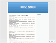 Tablet Screenshot of kapanmaneh.wordpress.com