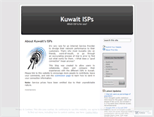 Tablet Screenshot of kuwaitisps.wordpress.com