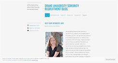 Desktop Screenshot of drakesororityrecruitment.wordpress.com