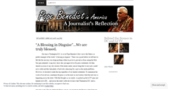 Desktop Screenshot of popeinamerica.wordpress.com