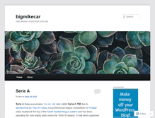 Tablet Screenshot of bigmikecar.wordpress.com