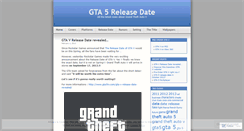 Desktop Screenshot of gta5release.wordpress.com