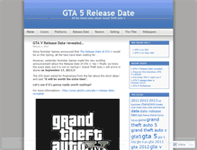 Tablet Screenshot of gta5release.wordpress.com