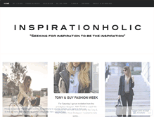 Tablet Screenshot of inspirationholic.wordpress.com