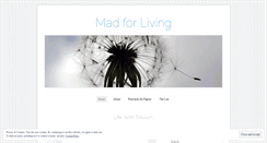 Desktop Screenshot of madforliving.wordpress.com