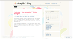 Desktop Screenshot of hilary321.wordpress.com