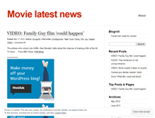 Tablet Screenshot of movielatestnews.wordpress.com