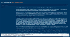 Desktop Screenshot of linkbuildingworks.wordpress.com