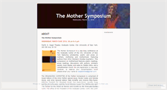 Desktop Screenshot of mothersymposium.wordpress.com