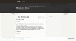 Desktop Screenshot of mortsci.wordpress.com