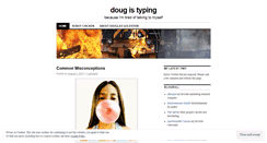 Desktop Screenshot of dougistyping.wordpress.com