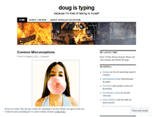 Tablet Screenshot of dougistyping.wordpress.com