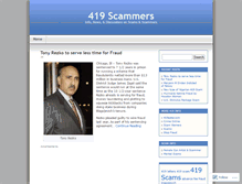 Tablet Screenshot of 419scammers.wordpress.com