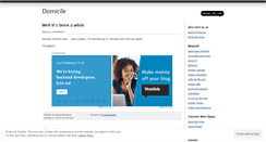 Desktop Screenshot of domicilehouse.wordpress.com