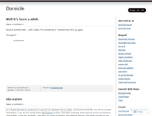 Tablet Screenshot of domicilehouse.wordpress.com