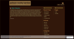 Desktop Screenshot of jacksonbambei.wordpress.com