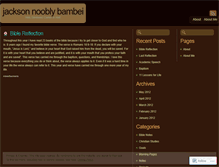 Tablet Screenshot of jacksonbambei.wordpress.com