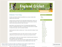 Tablet Screenshot of englandcricket.wordpress.com