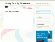 Tablet Screenshot of bigbikes.wordpress.com