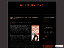 Tablet Screenshot of burnmyfat.wordpress.com