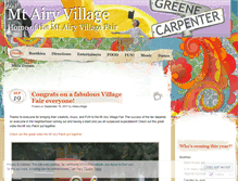 Tablet Screenshot of mtairyvillage.wordpress.com