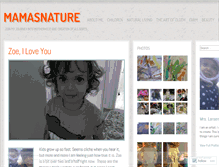 Tablet Screenshot of mamasnature.wordpress.com