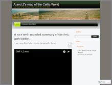 Tablet Screenshot of aandzmapthecelticworld.wordpress.com