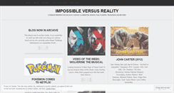 Desktop Screenshot of impossiblevsreality.wordpress.com