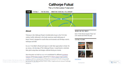 Desktop Screenshot of calthorpefutsal.wordpress.com