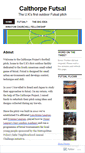 Mobile Screenshot of calthorpefutsal.wordpress.com