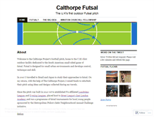 Tablet Screenshot of calthorpefutsal.wordpress.com