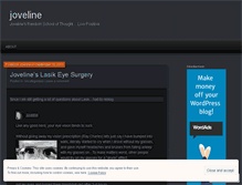 Tablet Screenshot of joveline.wordpress.com