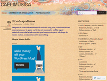 Tablet Screenshot of caelimusica.wordpress.com