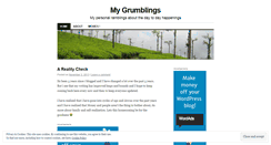Desktop Screenshot of grumblings.wordpress.com