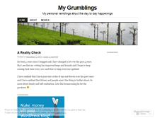 Tablet Screenshot of grumblings.wordpress.com