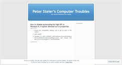 Desktop Screenshot of petersteier.wordpress.com