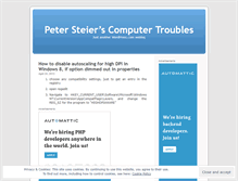 Tablet Screenshot of petersteier.wordpress.com