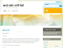 Tablet Screenshot of andrainwillfall.wordpress.com