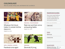 Tablet Screenshot of colinon.wordpress.com