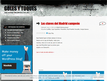 Tablet Screenshot of golesytoques.wordpress.com