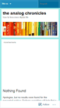 Mobile Screenshot of analogchronicles.wordpress.com