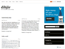 Tablet Screenshot of dibjir.wordpress.com
