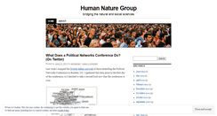Desktop Screenshot of humannaturegroup.wordpress.com