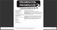 Desktop Screenshot of paisatgistapaisatgista.wordpress.com