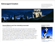 Tablet Screenshot of extravagantcreation.wordpress.com